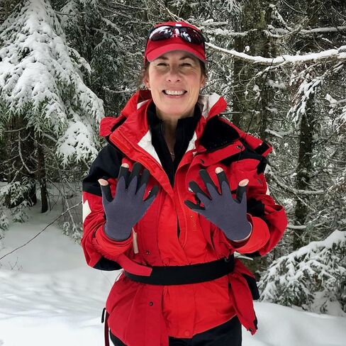 Patented Open Index Finger and Thumb Tip Touchscreen Foam Nitrile Gloves for Hiking, Camping, & Outdoor Recreation (Men & Women) in Saudi Arabia