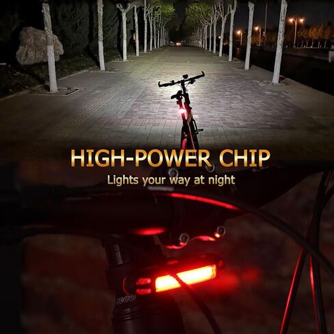 1000 Lumens Bike Lights Front and Back, 3 Modes LED Bicycle Light, Rechargeable Bike Lights for Night Riding, IPX5 Bike Headlight Waterproof, 3+5 Light Modes for Cyclists and Commuters in Saudi Arabia