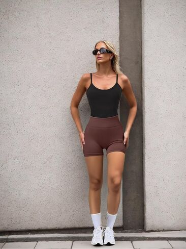 Womens Biker Shorts High Waisted for Women Yoga Workout Gym Bike Shorts in Saudi Arabia