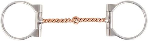 Schneiders FES Copper Twisted Wire D Ring Snaffle Horse Bit | Pressure Balance on Tongue | Optimal Poll Pressure | Copper Mouthpiece for Sensitivity | Pinchless Hinged Stainless Steel Rings in Saudi Arabia