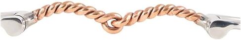 Schneiders FES Copper Twisted Wire D Ring Snaffle Horse Bit | Pressure Balance on Tongue | Optimal Poll Pressure | Copper Mouthpiece for Sensitivity | Pinchless Hinged Stainless Steel Rings in Saudi Arabia