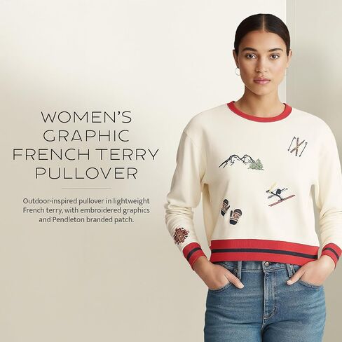 PENDLETON womens Graphic French Terry Pullover in Saudi Arabia