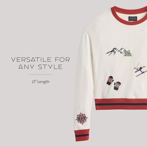 PENDLETON womens Graphic French Terry Pullover in Kuwait