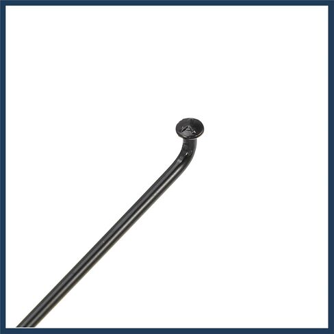 12 Pcs 14G J Bend 284mm x 2mm Bike Bicycle Spokes with Nipples Steel Black Stylish Design in Saudi Arabia