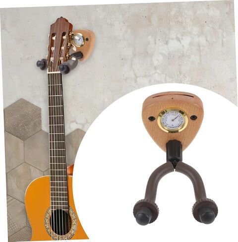 GALPADA 1Set Guitar Wall Mount Hanger with Hygrometer Versatile Holder for Acoustic Electric Violin Ukulele Durable Space Saving Design for String Instruments for Display in Saudi Arabia