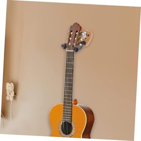 GALPADA 1Set Guitar Wall Mount Hanger with Hygrometer Versatile Holder for Acoustic Electric Violin Ukulele Durable Space Saving Design for String Instruments for Display in Saudi Arabia