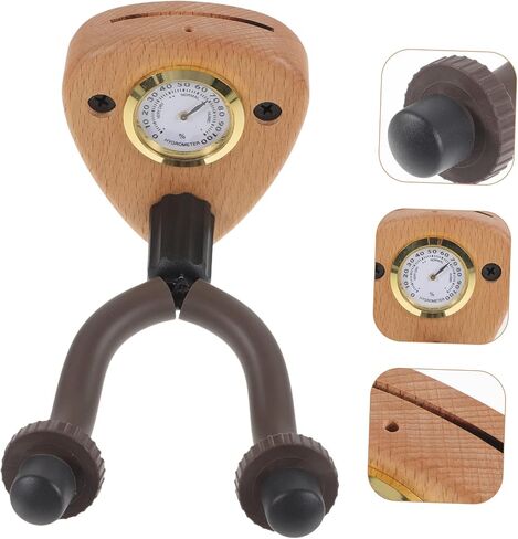 GALPADA 1Set Guitar Wall Mount Hanger with Hygrometer Versatile Holder for Acoustic Electric Violin Ukulele Durable Space Saving Design for String Instruments for Display in Saudi Arabia