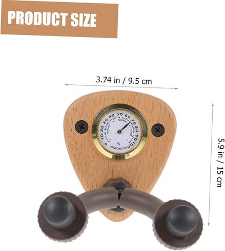 GALPADA 1Set Guitar Wall Mount Hanger with Hygrometer Versatile Holder for Acoustic Electric Violin Ukulele Durable Space Saving Design for String Instruments for Display in Saudi Arabia
