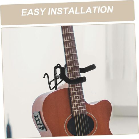 Kisangel Guitar Wall Mount Rack Multi-Instrument Compatible Sturdy Decorative Easy to Install in Saudi Arabia