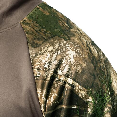 بلوفر بغطاء للرأس من الصوف من Realtree للرجال من Performance Raglan Colorblock in Kuwait