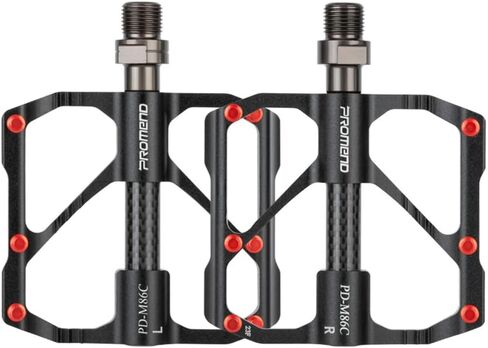 Aluminum Alloy & Carbon Fiber MTB Pedals - 9/16" Sealed 3-Bearing System | Lightweight Non-Slip Platform for Road, Mountain & BMX Bikes in Saudi Arabia