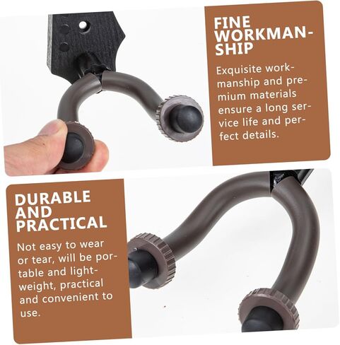 VANZACK Guitar Violin Holder Morin Khuur Wall Mounted Rack Ukulele Hook Easy Install Space Saving Lightweight Design for String Instruments Display Finish in Saudi Arabia