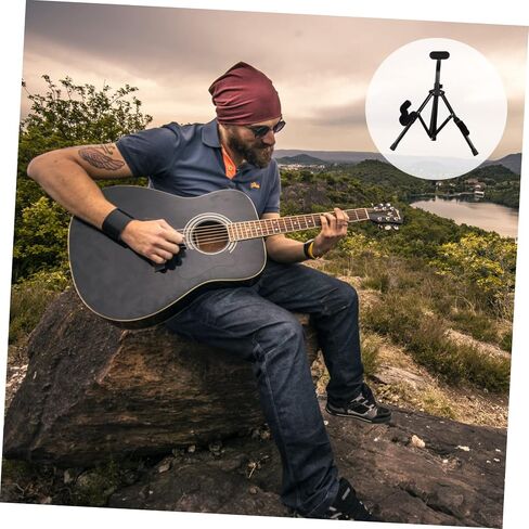 Milisten Unique Design Folding Guitar Stand Guitar Clamp Wall Mount Holder for Music Lovers in Saudi Arabia