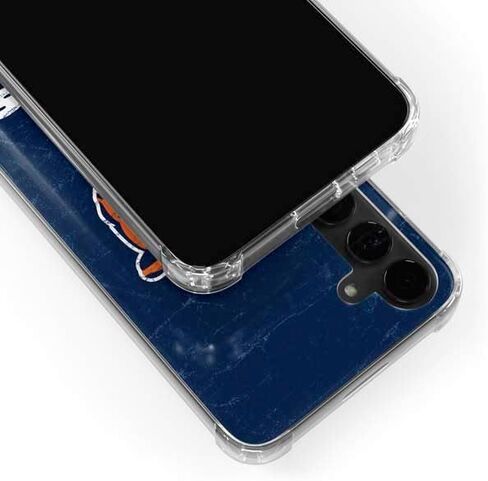 حافظة هاتف Skinit الشفافة متوافقة مع هاتف Galaxy S24 Plus - مرخصة رسميًا من NFL Chicago Bears - تصميم بديل متعثر in Saudi Arabia