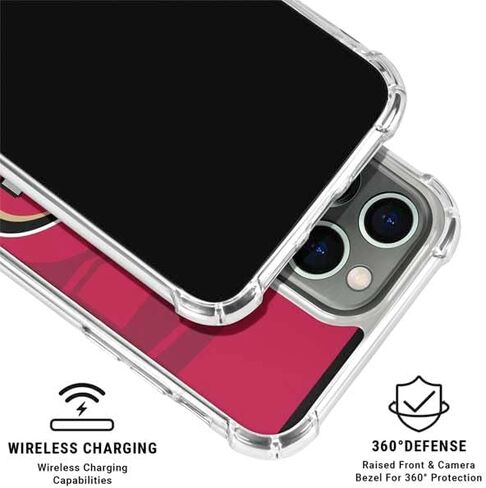 Skinit Clear Phone Case Compatible with iPhone 15 Pro Max - Officially Licensed NFL San Francisco 49ers Double Vision Design in Saudi Arabia