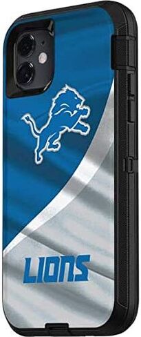 غلاف Skinit متوافق مع حافظة OtterBox Defender iPhone 11 - تصميم مرخص رسميًا من NFL Detroit Lions in Saudi Arabia