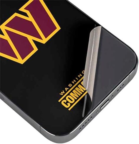 Skinit Decal Phone Skin Compatible with iPhone 15 Pro Max - Officially Licensed NFL Washington Commanders Black and White Design in Saudi Arabia