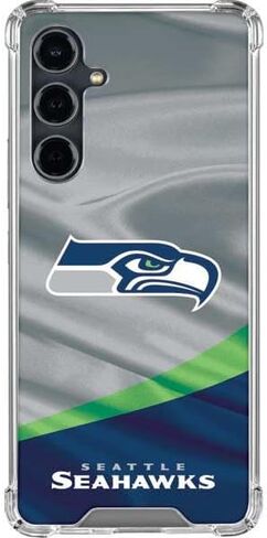 Skinit Clear Phone Case Compatible with Galaxy S23 FE - Officially Licensed NFL Seattle Seahawks Design in Saudi Arabia