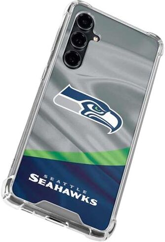 Skinit Clear Phone Case Compatible with Galaxy S23 FE - Officially Licensed NFL Seattle Seahawks Design in Saudi Arabia
