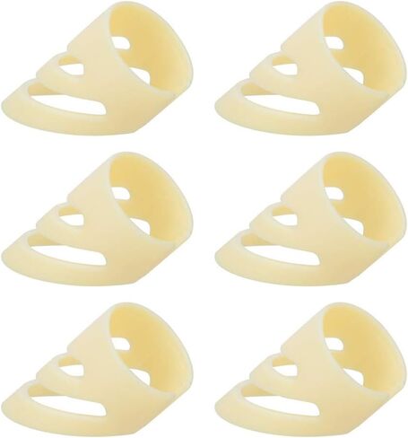 6 Pcs Guitar Finger Picks, Clear Sound Quality and Strong Control, Easy to Use, Available in 2 , for Steel String Guitars, with Classic Guitars (L Large) in Saudi Arabia