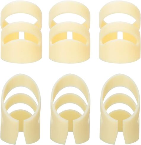 6 Pcs Guitar Finger Picks, Clear Sound Quality and Strong Control, Easy to Use, Available in 2 , for Steel String Guitars, with Classic Guitars (L Large) in Saudi Arabia