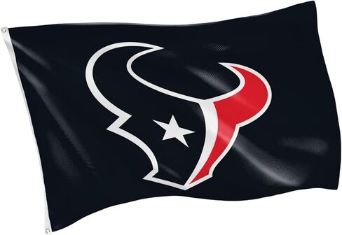 Team Sports America NFL Houston Texans 3 x 5 Outdoor Durable House Flag with Grommets | Sport Team Flag & Banner | Indoor Wall Decor Flag for Room | Works with Flag Poles for Outside House in Kuwait
