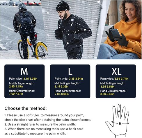 Thermal Winter Gloves Outdoor Warm Gloves for Women Men Lightweight Soft Design for Walking Hiking Cycling Cold Weather in Saudi Arabia