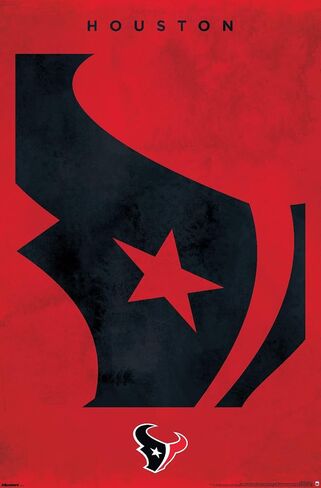 ملصق حائط من Trends International NFL Houston Texans - شعار 25، مقاس 34 طولًا × 22.4 عرضًا، نسخة غير مؤطرة in Saudi Arabia