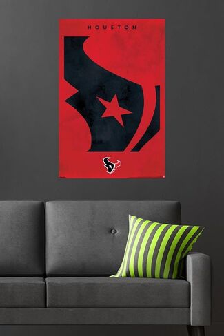 ملصق حائط من Trends International NFL Houston Texans - شعار 25، مقاس 34 طولًا × 22.4 عرضًا، نسخة غير مؤطرة in Saudi Arabia