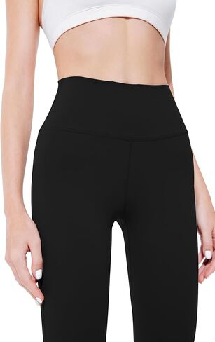Women's High Waist Flare Leggings - Tummy Control Yoga Pants with Butt Lifting in Saudi Arabia