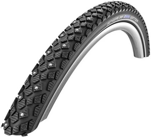Schwalbe Winter 700Cx30C Wire Kevlar Guard Reflex Studded 50TPI 50-95PSI 805g Tire, Black, 28" x 1.20 in Saudi Arabia