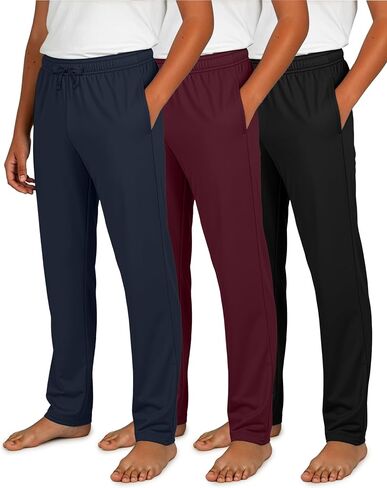 Real Essentials 3 Pack: Boys Cotton Soft Pajama Pants Kids Bottoms Pjs Youth Teen Pijamas Sleep Pyjamas Lounge para Niños in Saudi Arabia