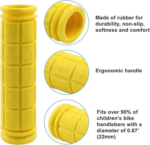4Pcs Bike Handlebar Grips, Non Slip Rubber Bicycle Handlebar Grips Replacement for Bikes in Saudi Arabia