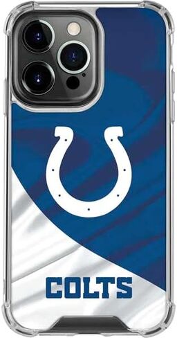 حافظة هاتف Skinit الشفافة متوافقة مع iPhone 15 Pro - تصميم NFL Indianapolis Colts المرخص رسميًا in Saudi Arabia