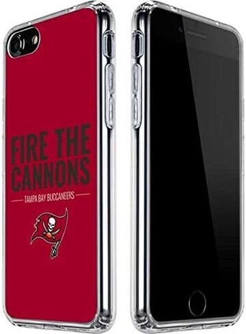 Skinit Clear Phone Case Compatible with iPhone SE (2nd & 3rd Gen) - Officially Licensed NFL Tampa Bay Buccaneers Team Motto Design in Saudi Arabia