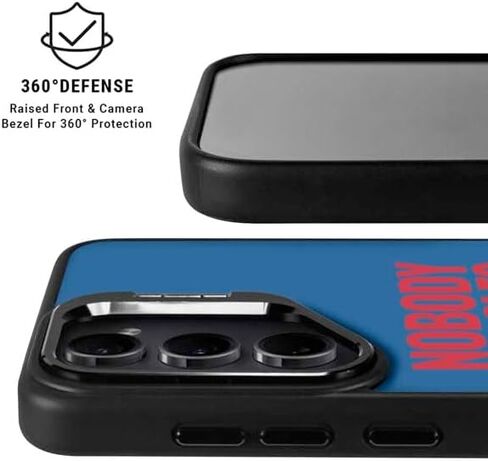حافظة هاتف Skinit Kickstand متوافقة مع هاتف Galaxy S24 Ultra - تصميم شعار فريق NFL Buffalo Bills المرخص رسميًا in Saudi Arabia