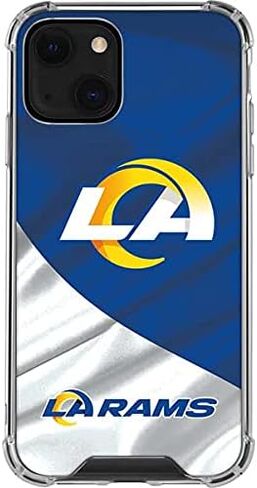 Skinit Clear Phone Case Compatible with iPhone 13 - Officially Licensed NFL Los Angeles Rams Design in Saudi Arabia
