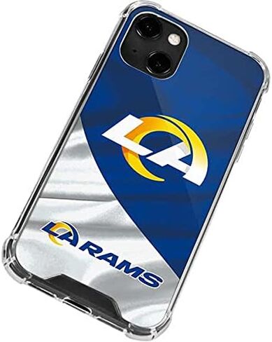 Skinit Clear Phone Case Compatible with iPhone 13 - Officially Licensed NFL Los Angeles Rams Design in Saudi Arabia