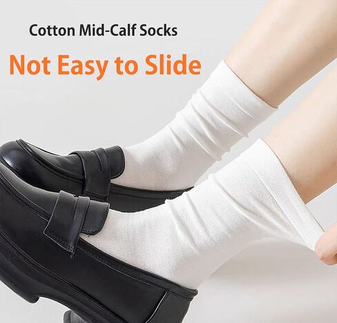 Women's Cotton Crew Socks 5-Pack | Soft Comfort Breathable | Everyday in Saudi Arabia
