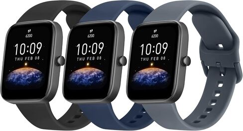 Oumida TPU Bands for Amazfit Bip 3 Pro/Bip 3/ Bip U Pro/Bip U/Bip S/Bip Lite/Bip S Lite/GTS 42mm, 20mm Quick Relase Soft Straps with Metal Buckle, Durable Wristbands for Women Men in Saudi Arabia