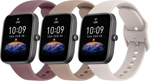 Oumida TPU Bands for Amazfit Bip 3 Pro/Bip 3/ Bip U Pro/Bip U/Bip S/Bip Lite/Bip S Lite/GTS 42mm, 20mm Quick Relase Soft Straps with Metal Buckle, Durable Wristbands for Women Men in Saudi Arabia