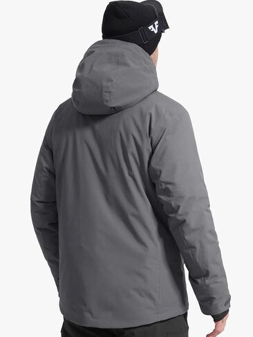 FREE SOLDIER Men's Waterproof Ski Snow Jacket Warm Winter Coat Snowboarding Raincoat Hooded Fully Taped Seams in Saudi Arabia