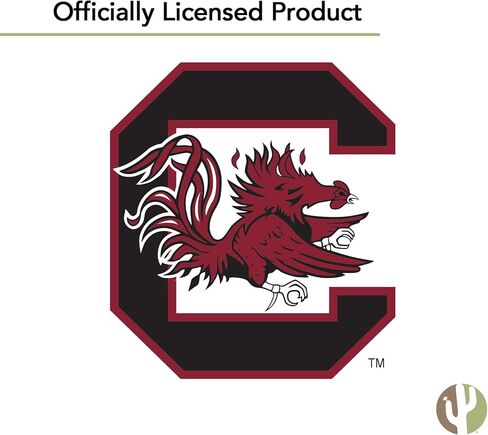 Desert Cactus University of South Carolina License Plate Frame Gamecocks USC Holder for Front or Back of Car Metal Car Tag Holder Officially Licensed (Slogan 1) in Saudi Arabia