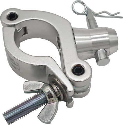 1.58-2 Inch Side Entry Half Coupler Clamp for 40-51mm Stage Light Clamps Pipe 660 lbs Capacity (Black) in Saudi Arabia
