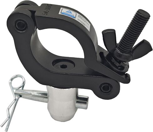 1.58-2 Inch Side Entry Half Coupler Clamp for 40-51mm Stage Light Clamps Pipe 660 lbs Capacity (Black) in Saudi Arabia