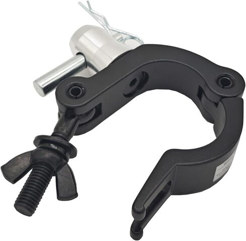 1.58-2 Inch Side Entry Half Coupler Clamp for 40-51mm Stage Light Clamps Pipe 660 lbs Capacity (Black) in Saudi Arabia