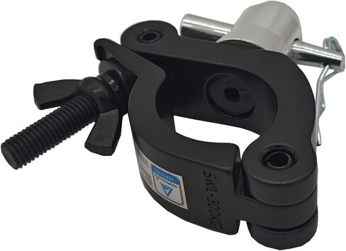 1.58-2 Inch Side Entry Half Coupler Clamp for 40-51mm Stage Light Clamps Pipe 660 lbs Capacity (Black) in Saudi Arabia