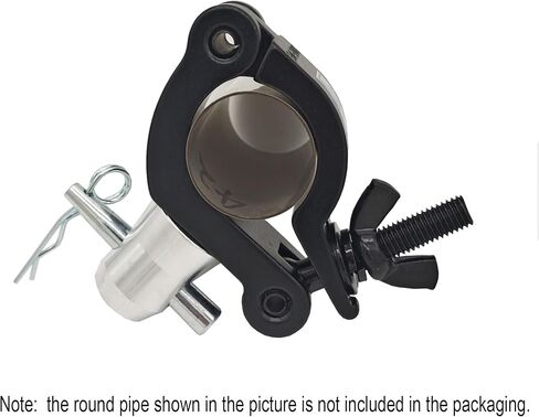 1.58-2 Inch Side Entry Half Coupler Clamp for 40-51mm Stage Light Clamps Pipe 660 lbs Capacity (Black) in Saudi Arabia