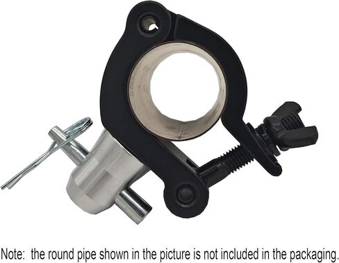 1.58-2 Inch Side Entry Half Coupler Clamp for 40-51mm Stage Light Clamps Pipe 660 lbs Capacity (Black) in Saudi Arabia