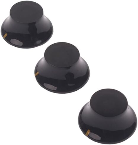 ibasenice Vintage Look Guitar Knobs 3 Pcs Set Black Yellow Mark Volume Tone Control for in Saudi Arabia